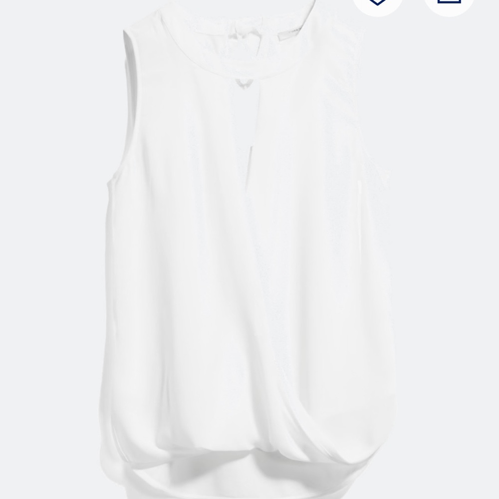 Elegant White Sleeveless Top